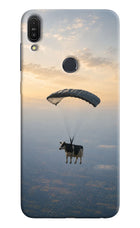 Skydiving Cow Asus Zenfone Max Pro M1 Hard Case Back Cover by Casekaro