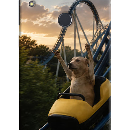 Rollercoaster Dog Asus Zenfone Max Pro M1 Hard Case Back Cover by Casekaro