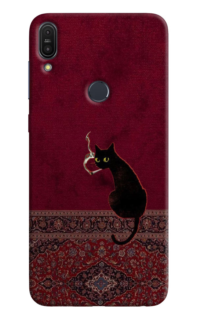 Midnight Cat Asus Zenfone Max Pro M1 Hard Case Back Cover by Casekaro