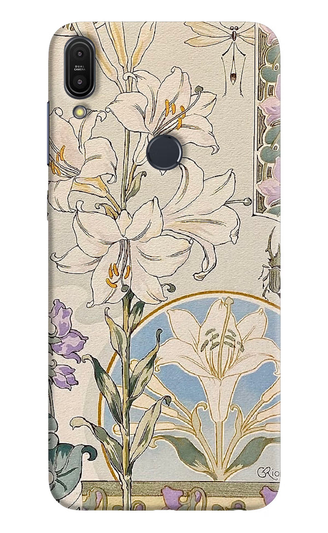 White Lily Asus Zenfone Max Pro M1 Hard Case Back Cover by Casekaro