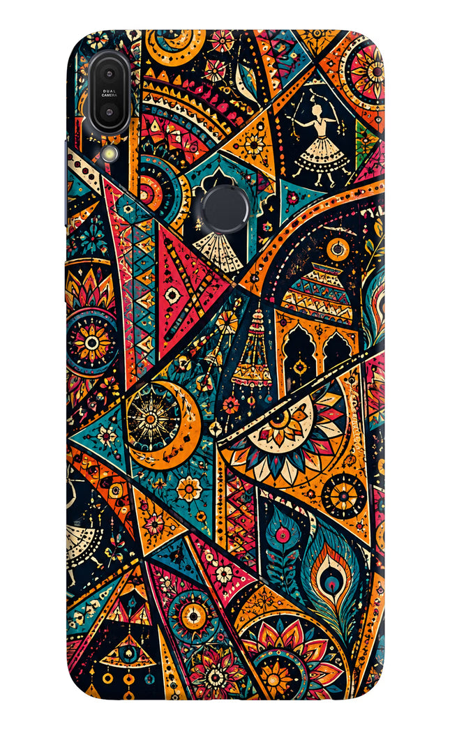 Folk Print Asus Zenfone Max Pro M1 Hard Case Back Cover by Casekaro