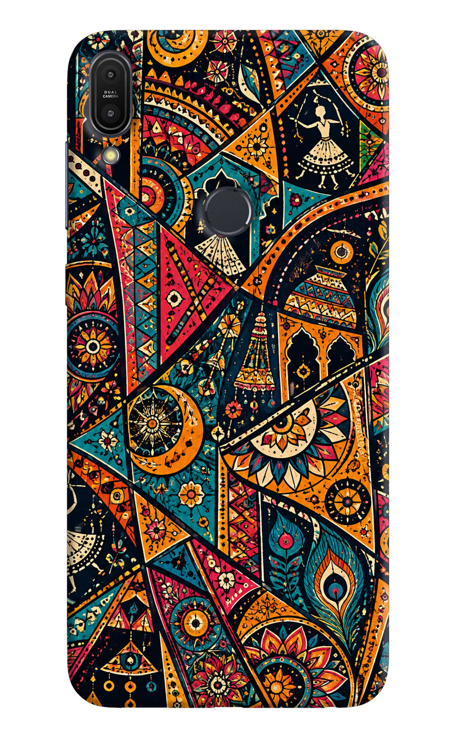 Folk Print Asus Zenfone Max Pro M1 Back Cover, Hard case