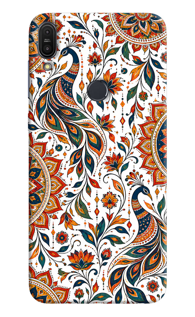 White Mayura Asus Zenfone Max Pro M1 Hard Case Back Cover by Casekaro
