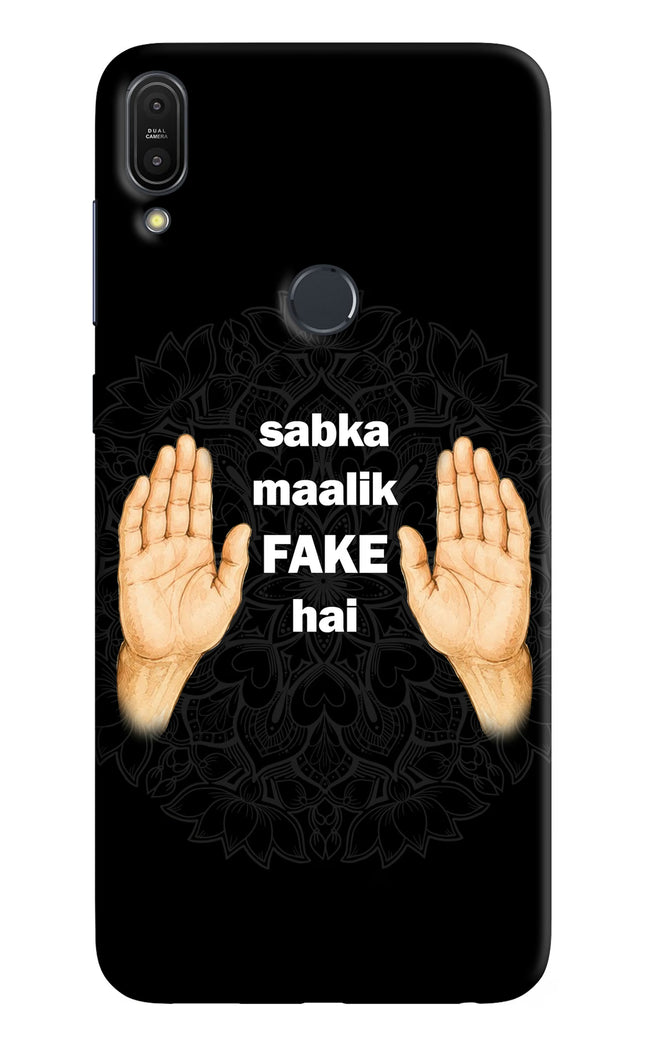 Sabka Malik Fake Asus Zenfone Max Pro M1 Hard Case Back Cover by Casekaro