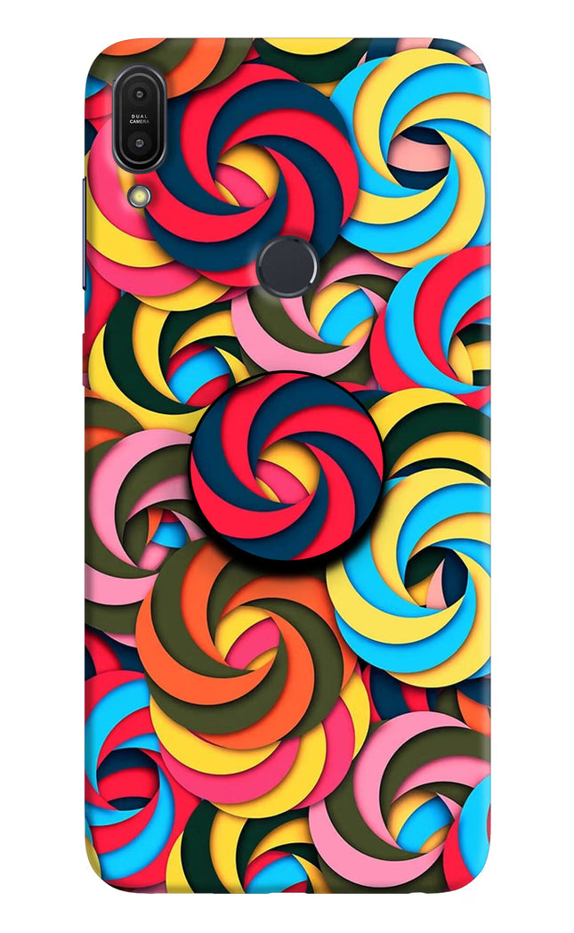 Spiral Pattern Asus Zenfone Max Pro M1 Pop Case by Casekaro