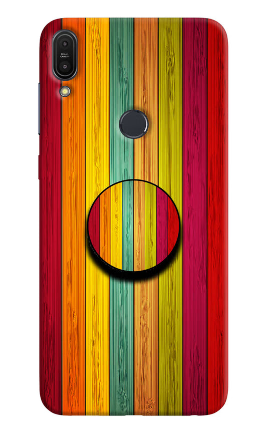 Multicolor Wooden Asus Zenfone Max Pro M1 Pop Case by Casekaro