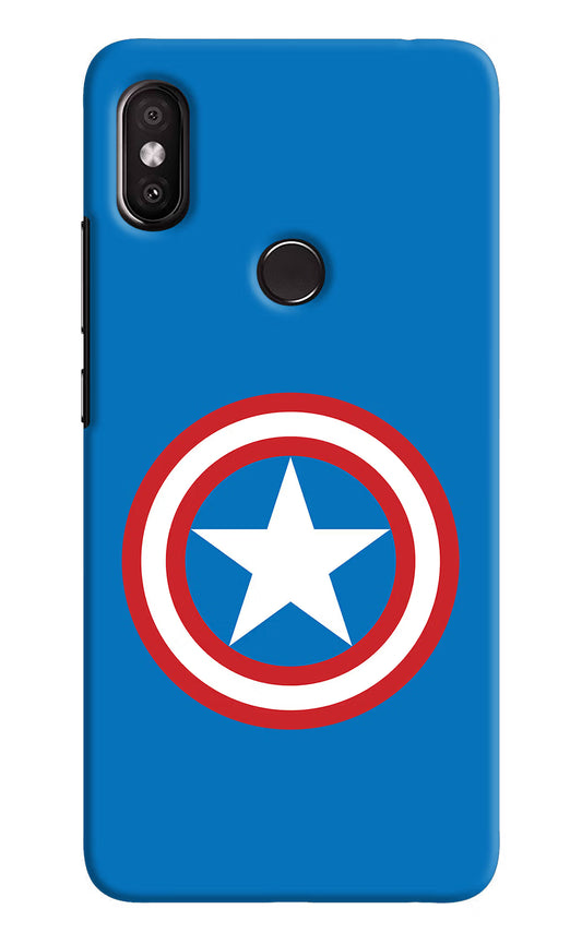 Captain America Logo Redmi Y2 Hard Case Back Cover by Casekaro
