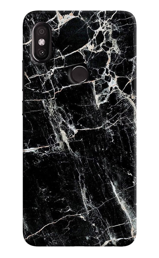 Black Marble Texture Redmi Y2 Hard Case Back Cover by Casekaro