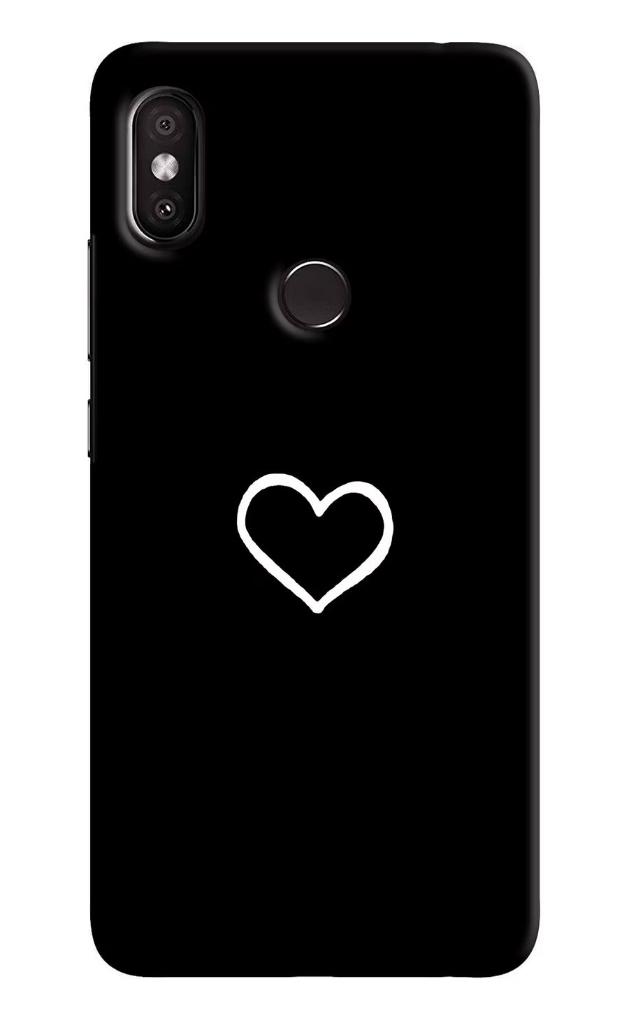 Heart Redmi Y2 Back Cover, Hard case