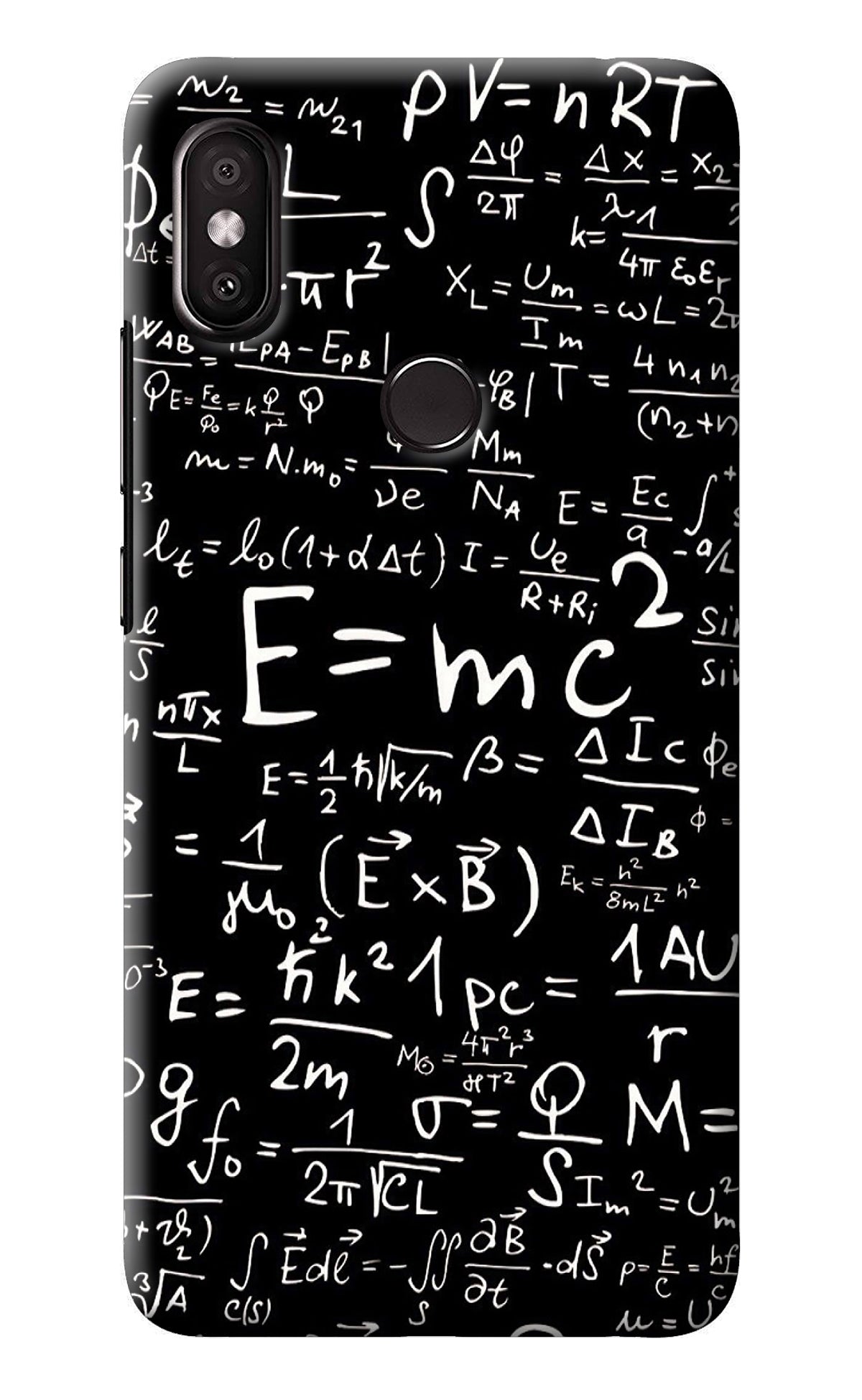 Physics Albert Einstein Formula Redmi Y2 Back Cover