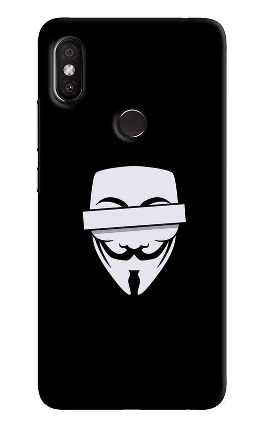 Anonymous Face Redmi Y2 Hard Case Back Cover by Casekaro