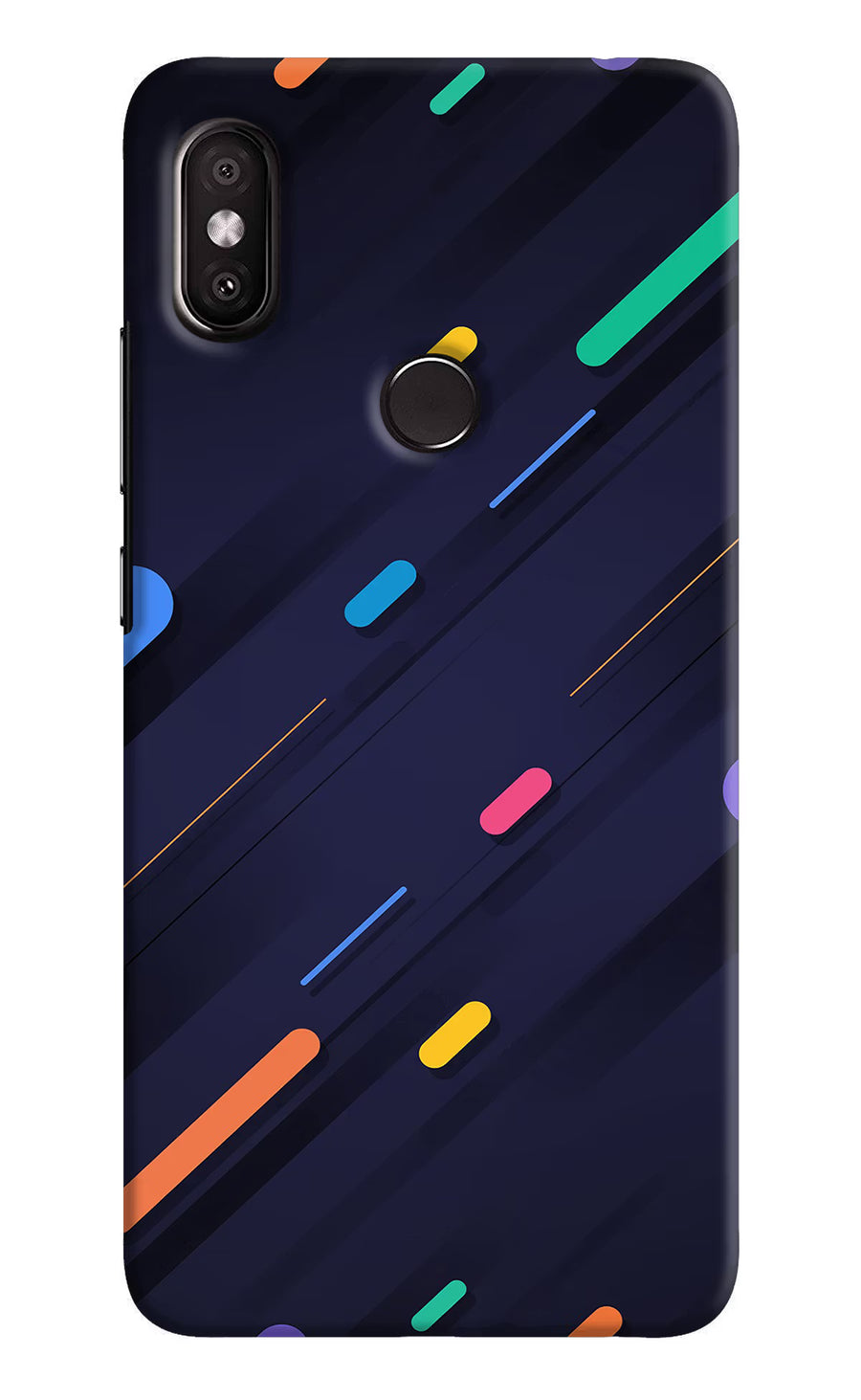 Abstract Design Redmi Y2 Back Cover, Hard case