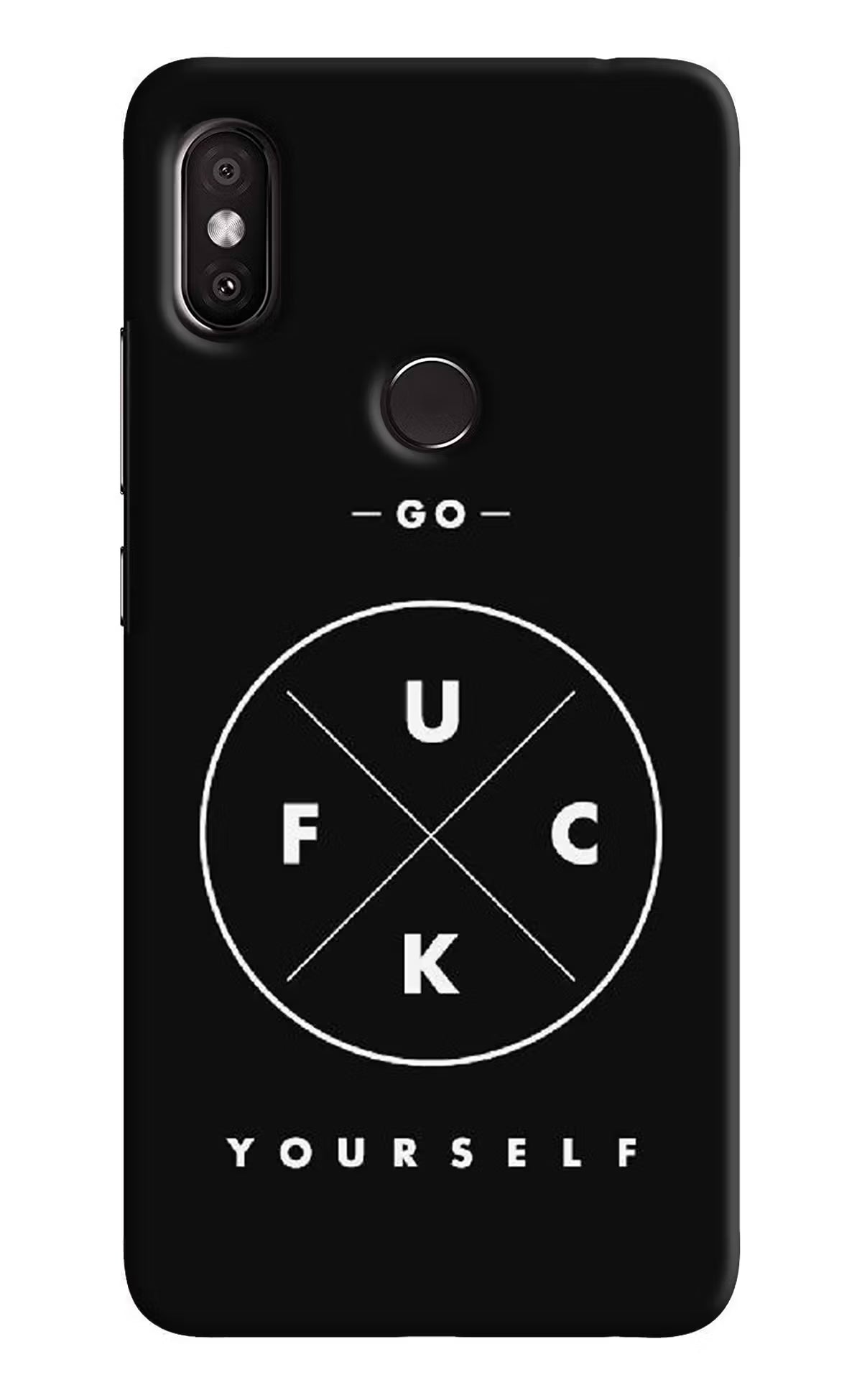 Go Fuck Yourself Redmi Y2 Hard Case Back Cover by Casekaro