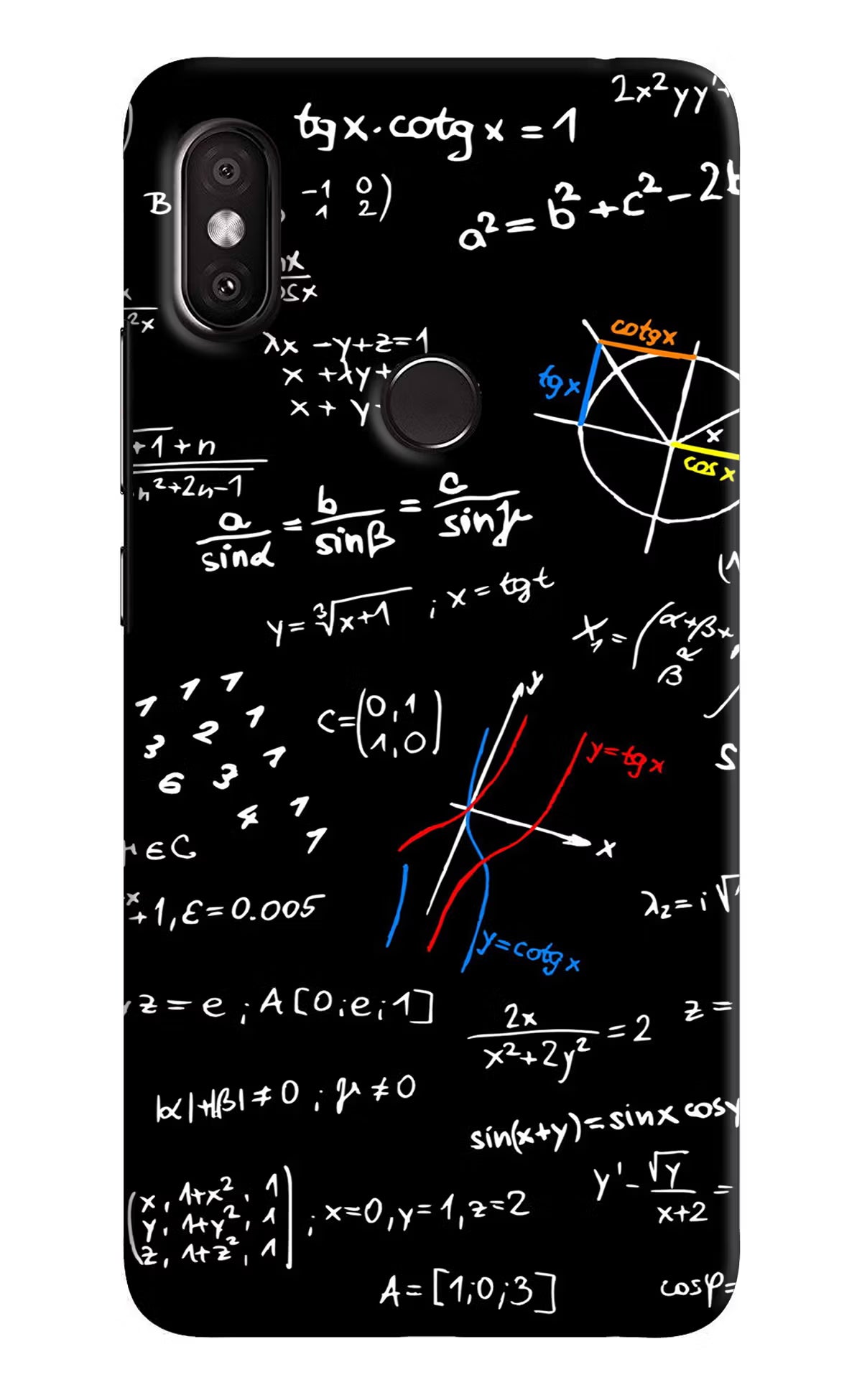 Mathematics Formula Redmi Y2 Hard Case Back Cover by Casekaro