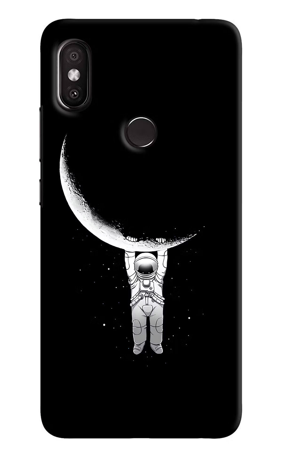 Moon Space Redmi Y2 Back Cover, Hard case