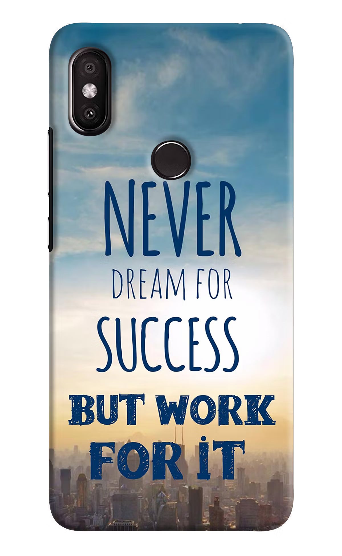 Never Dream For Success But Work For It Redmi Y2 Hard Case Back Cover by Casekaro