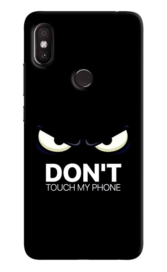 Don'T Touch My Phone Redmi Y2 Hard Case Back Cover by Casekaro
