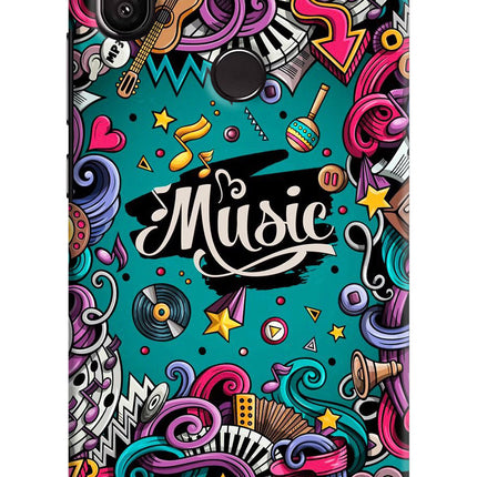 Music Graffiti Redmi Y2 Hard Case Back Cover by Casekaro