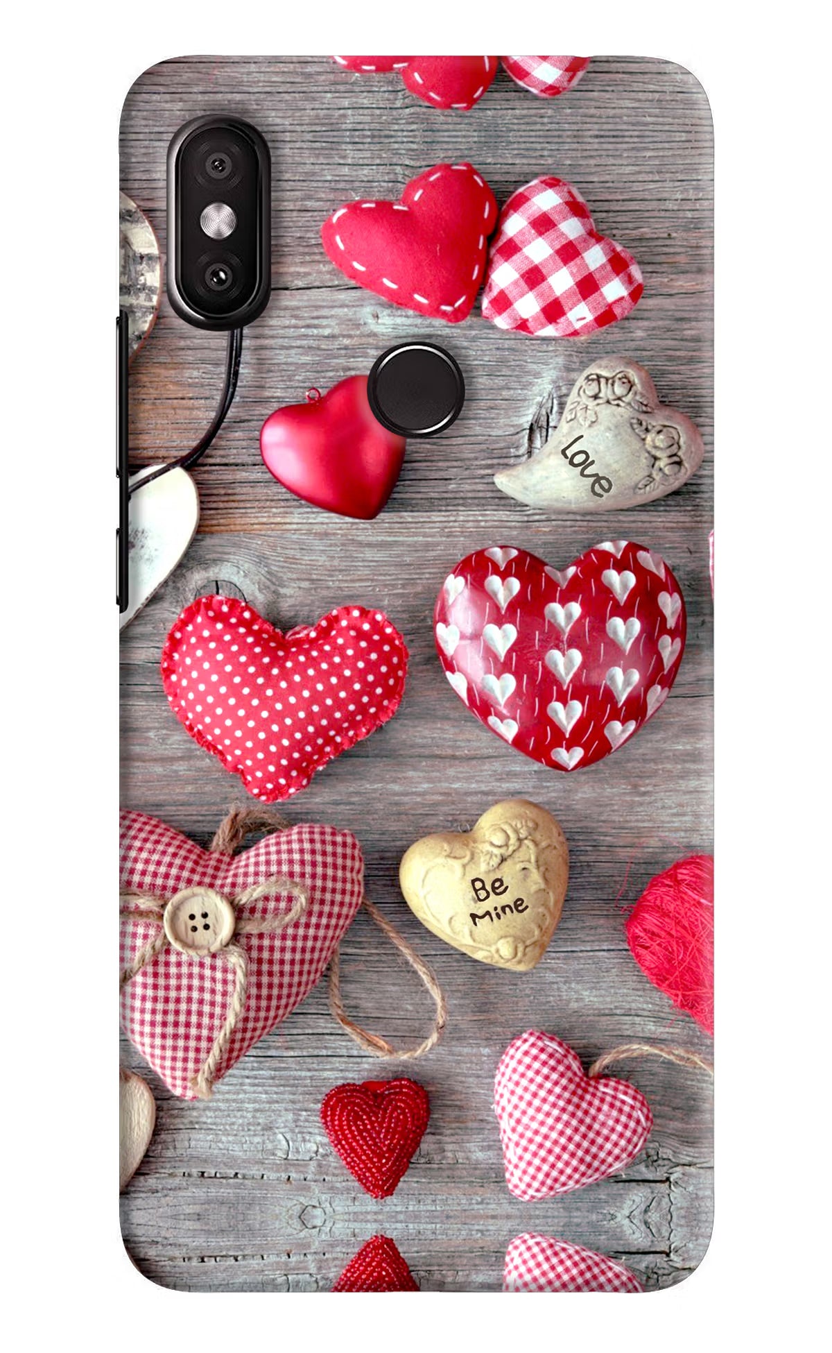 Love Wallpaper Redmi Y2 Hard Case Back Cover by Casekaro