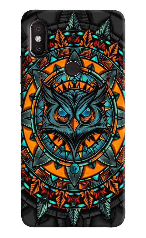 Angry Owl Art Redmi Y2 Back Cover