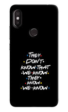 FRIENDS Dialogue Redmi Y2 Hard Case Back Cover by Casekaro