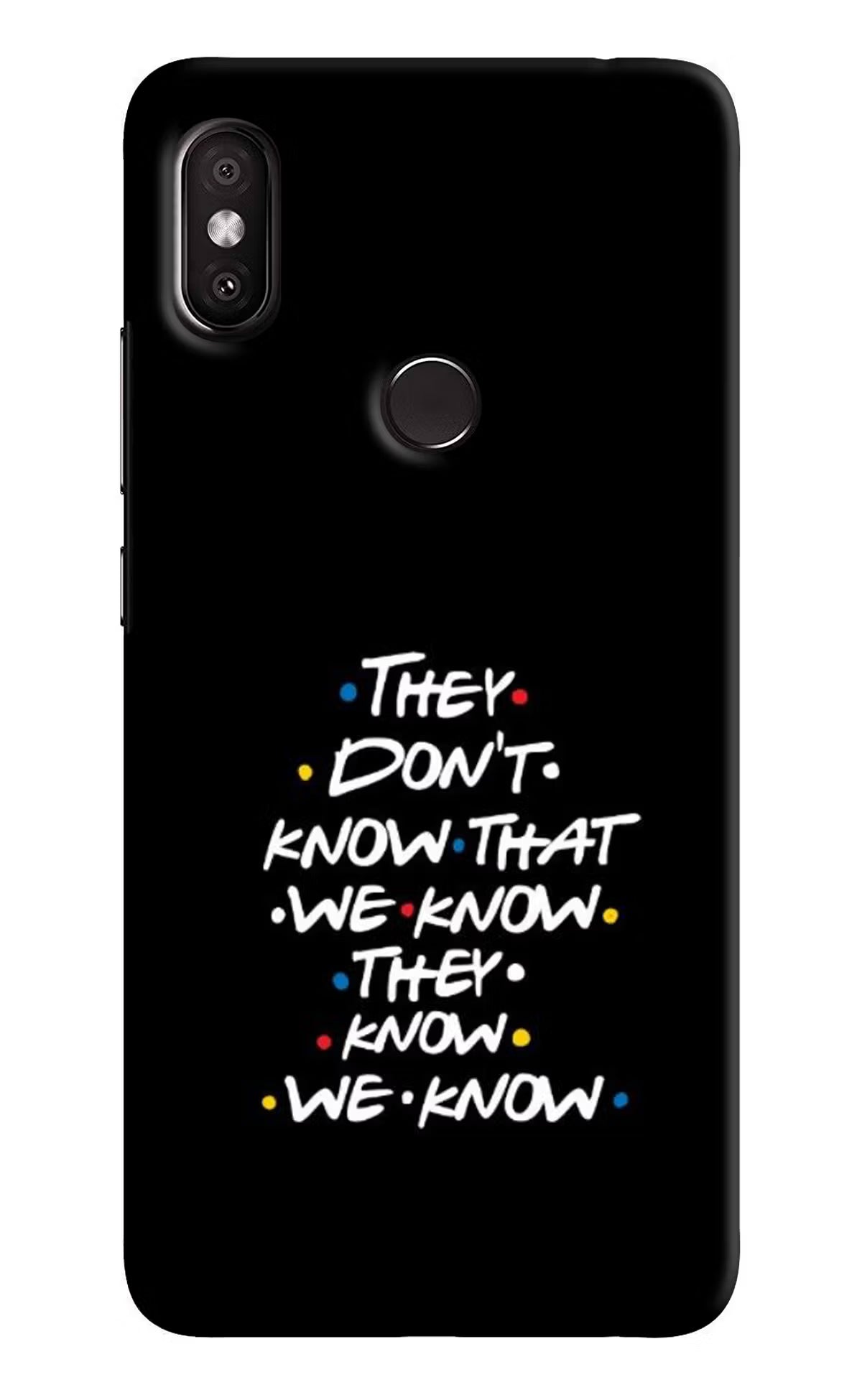 FRIENDS Dialogue Redmi Y2 Hard Case Back Cover by Casekaro