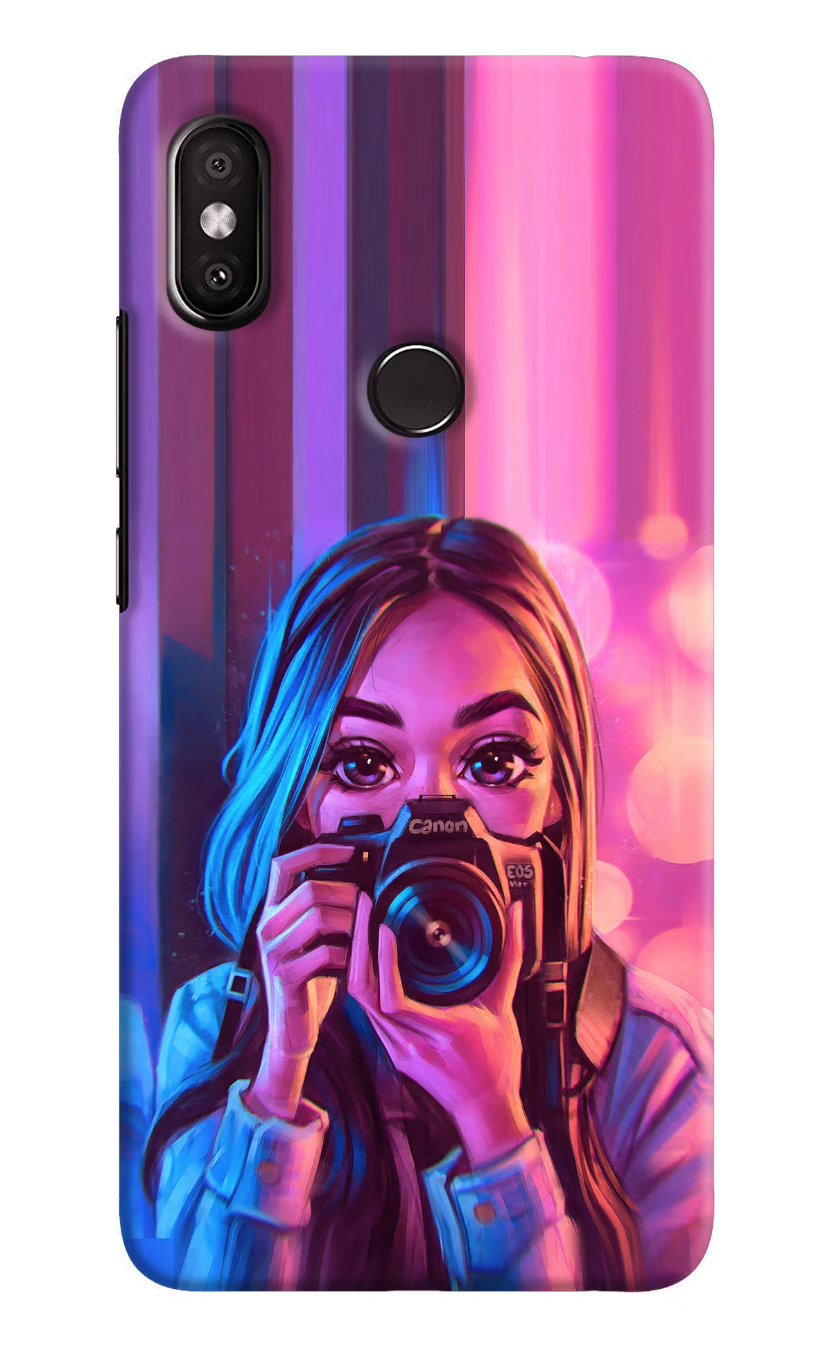 Girl Photographer Redmi Y2 Hard Case Back Cover by Casekaro