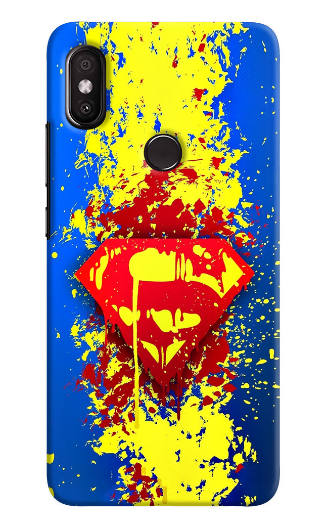 Superman logo Redmi Y2 Hard Case Back Cover by Casekaro