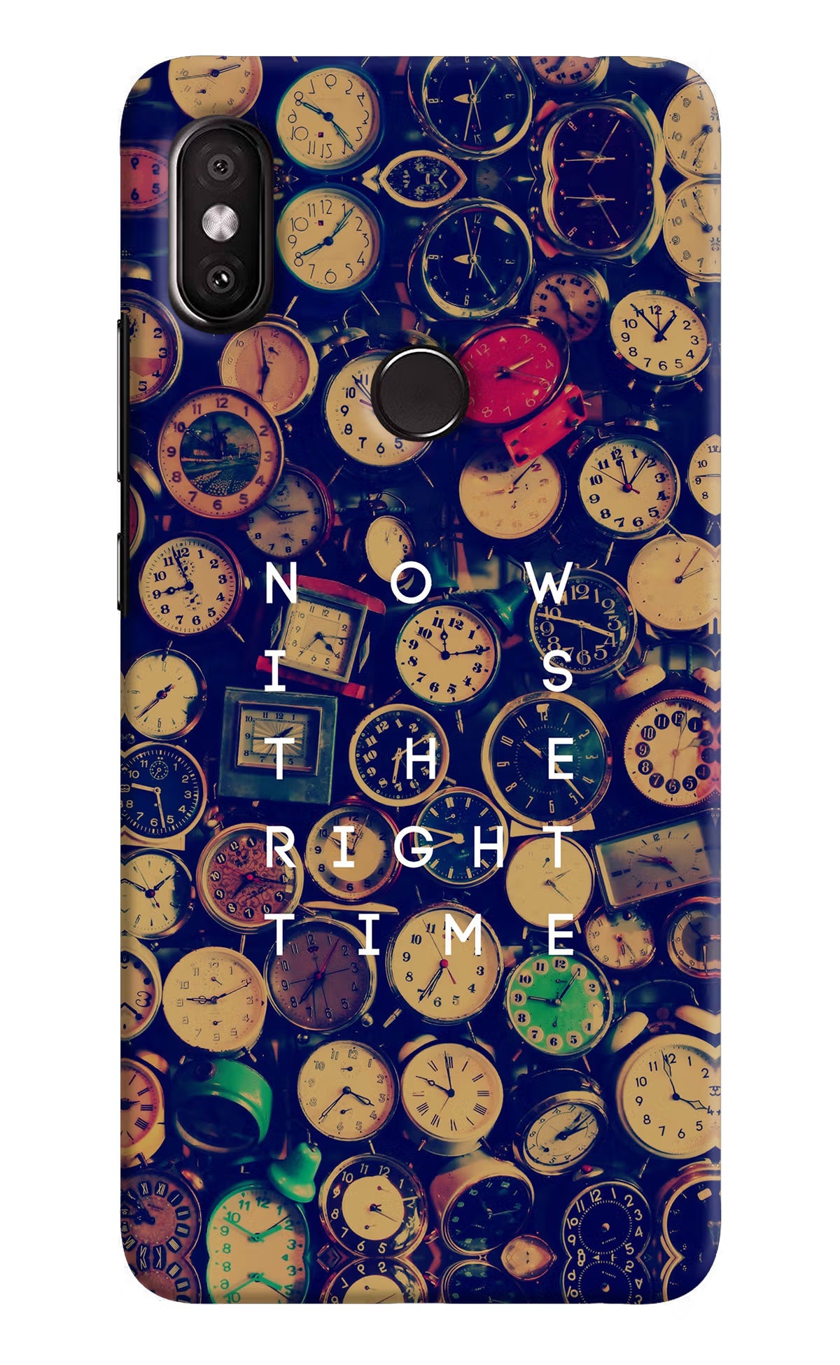 Now is the Right Time Quote Redmi Y2 Hard Case Back Cover by Casekaro