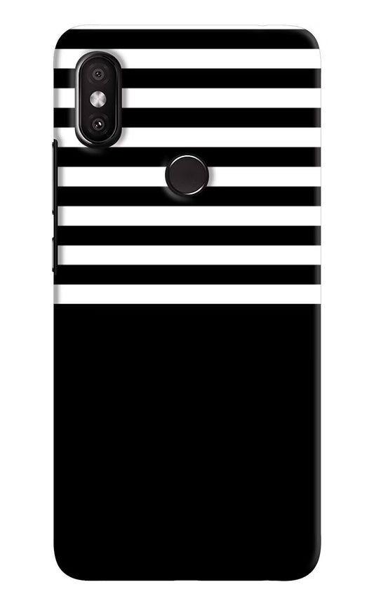 Black and White Print Redmi Y2 Hard Case Back Cover by Casekaro