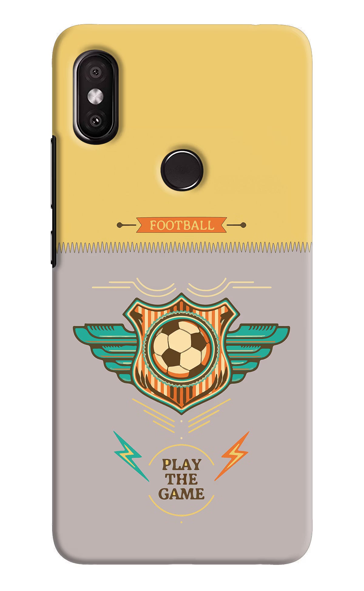 Football Redmi Y2 Hard Case Back Cover by Casekaro