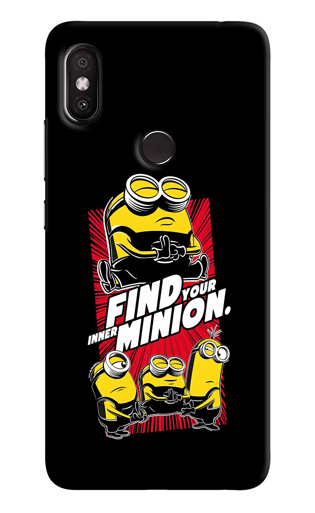 Find your inner Minion Redmi Y2 Hard Case Back Cover by Casekaro