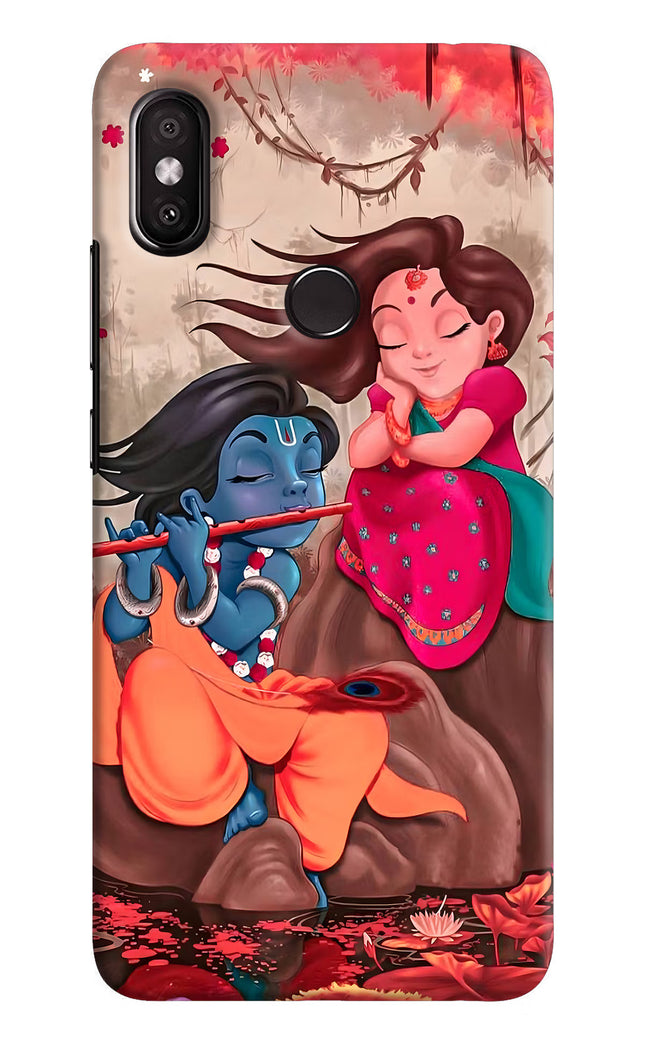 Radhe Krishna Redmi Y2 Hard Case Back Cover by Casekaro