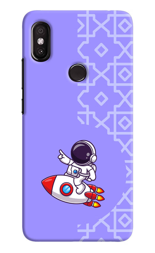 Cute Astronaut Redmi Y2 Hard Case Back Cover by Casekaro