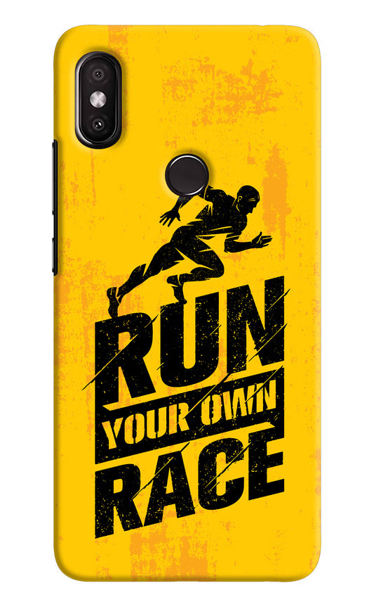 Run Your Own Race Redmi Y2 Hard Case Back Cover by Casekaro