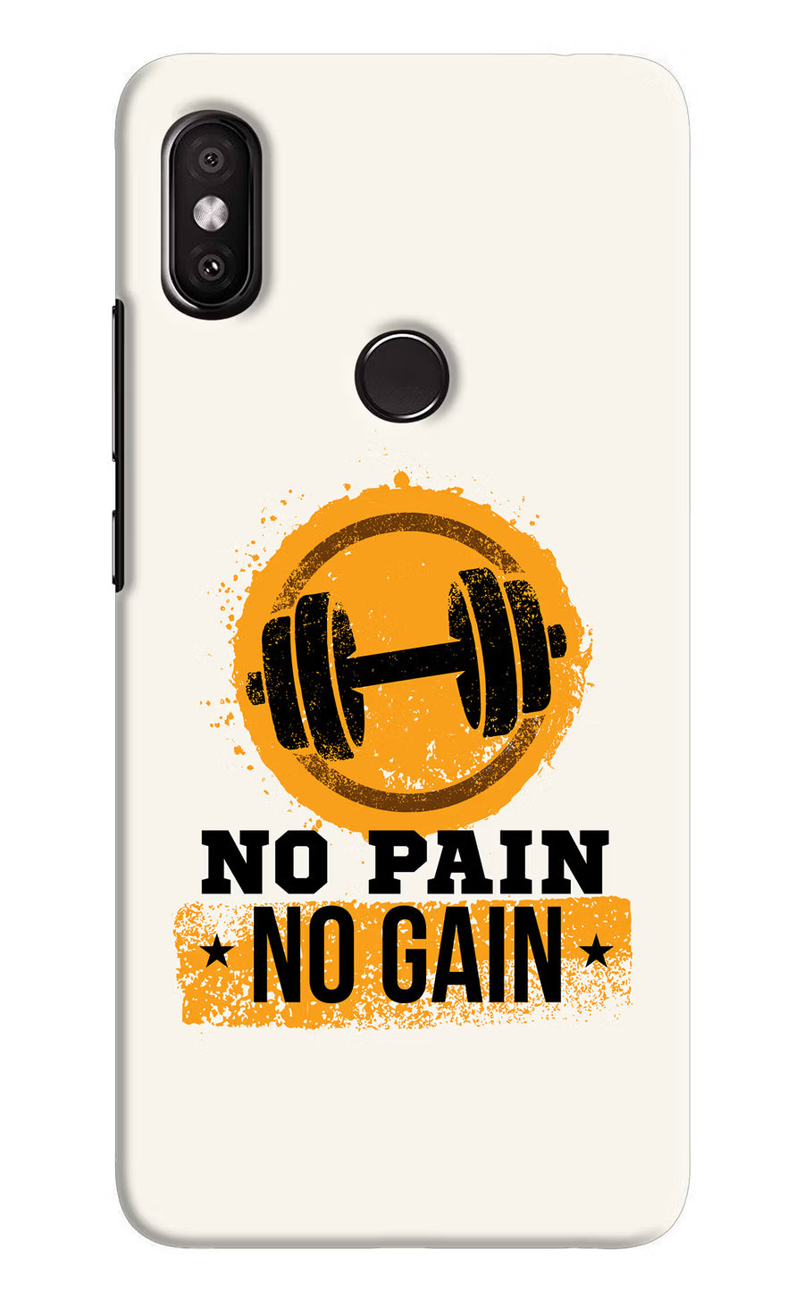 No Pain No Gain Redmi Y2 Back Cover, Hard case