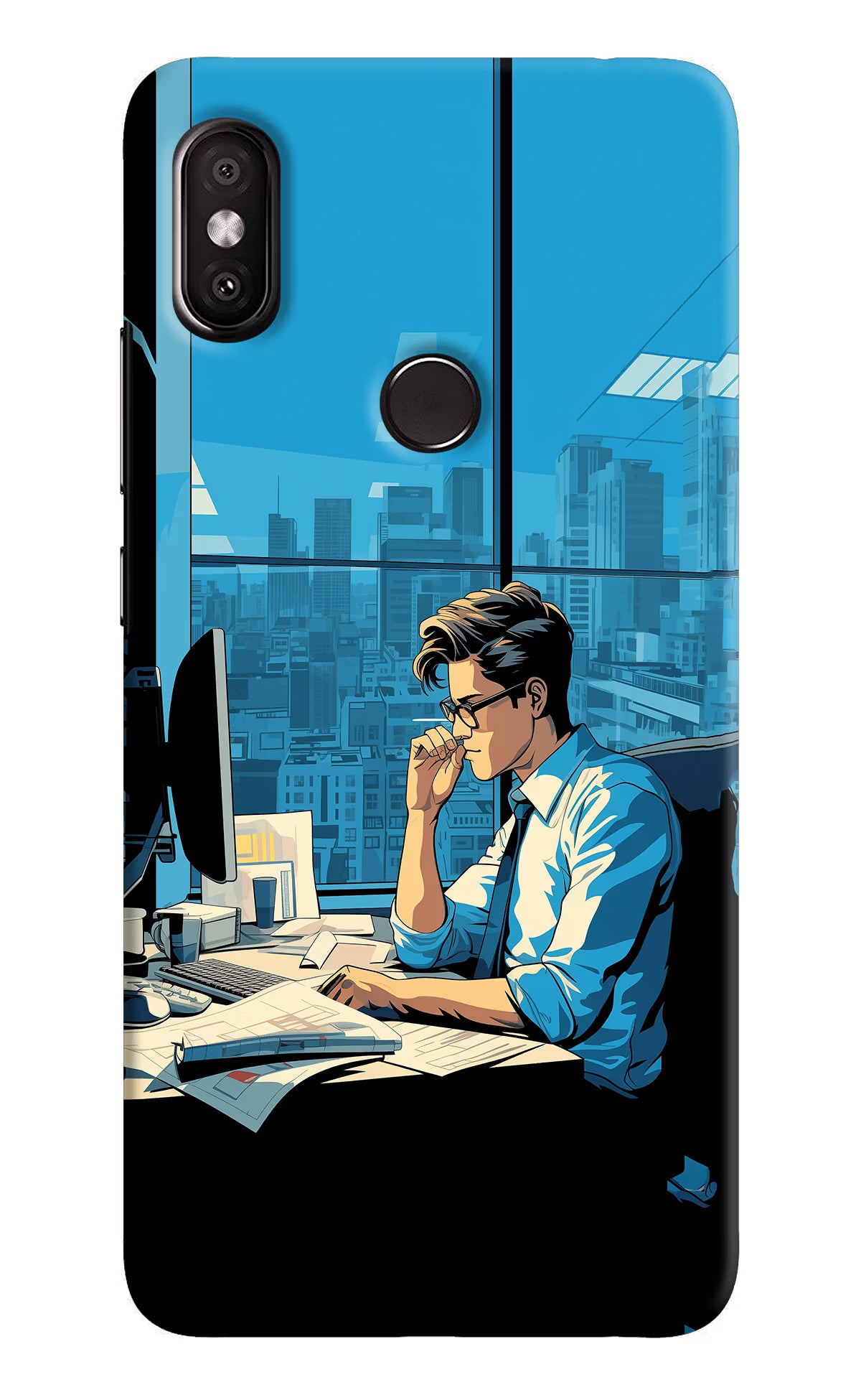 Focused Hustler (AI Generated) Redmi Y2 Hard Case Back Cover by Casekaro