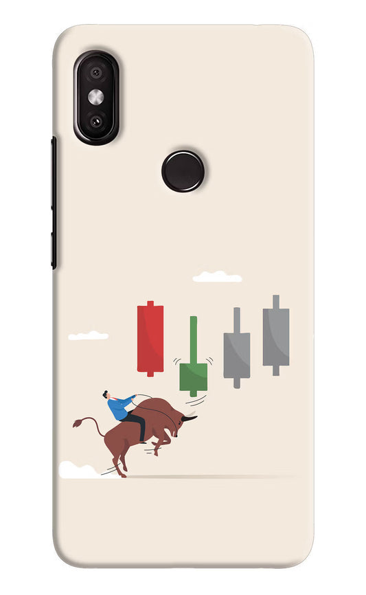 Bull Trading Momentum Redmi Y2 Hard Case Back Cover by Casekaro