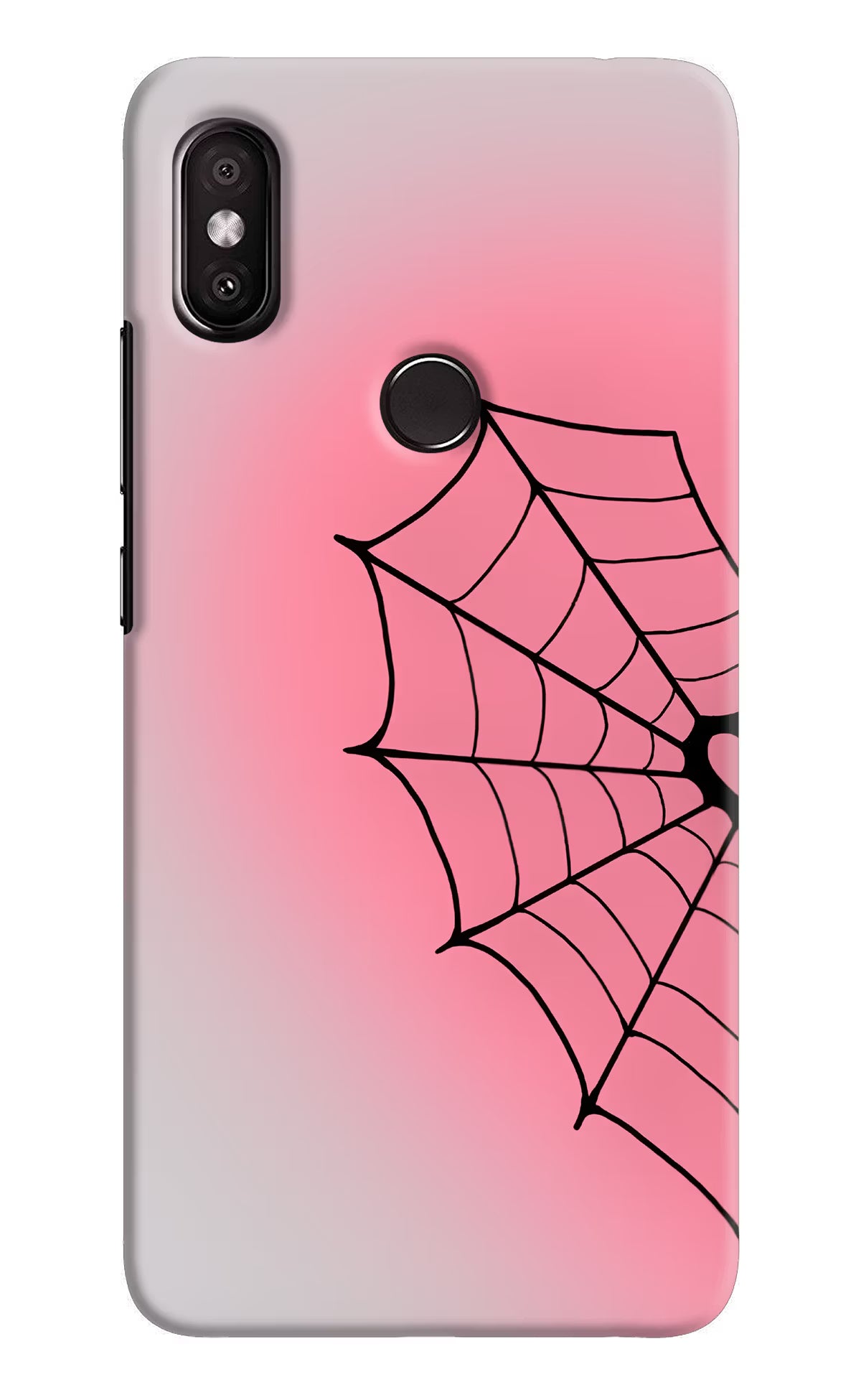 Pink Web Redmi Y2 Back Cover
