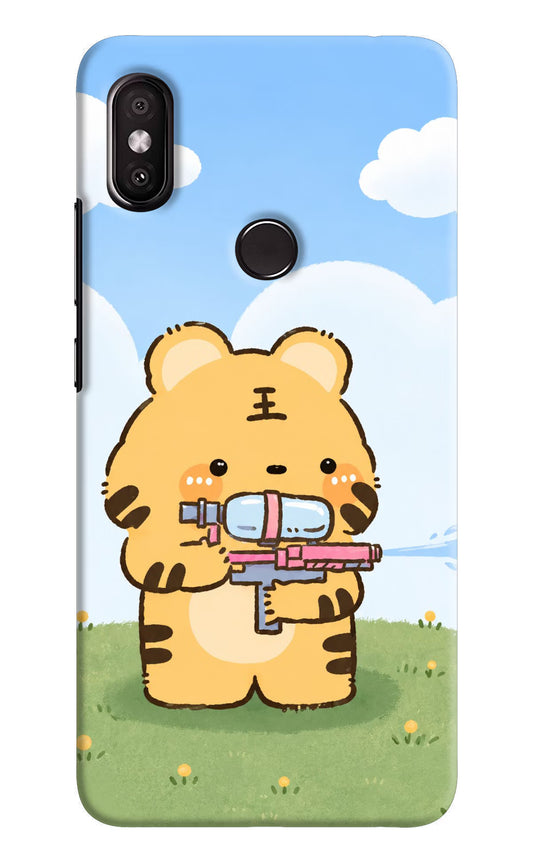 Tiger Treat Redmi Y2 Hard Case Back Cover by Casekaro