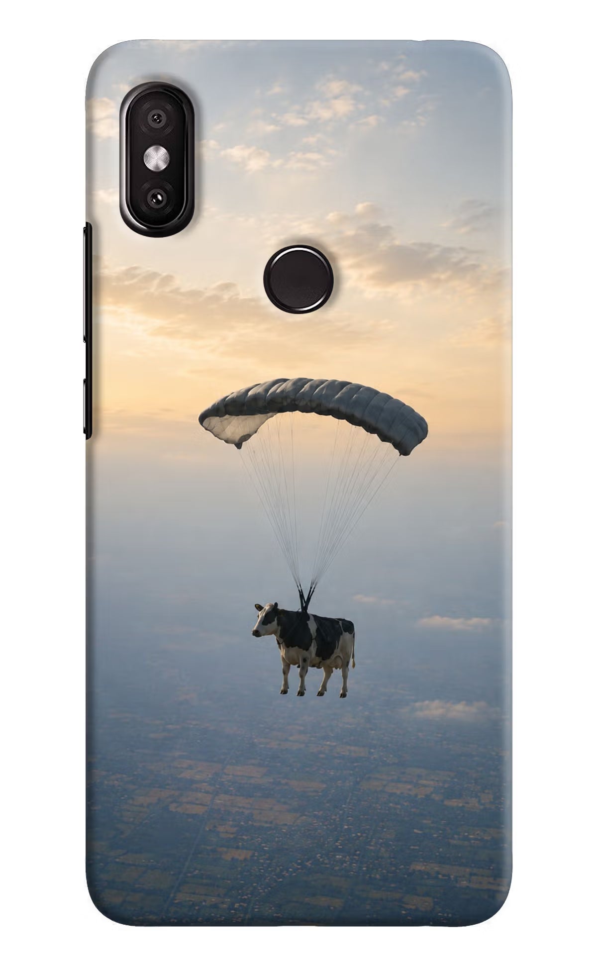 Skydiving Cow Redmi Y2 Back Cover