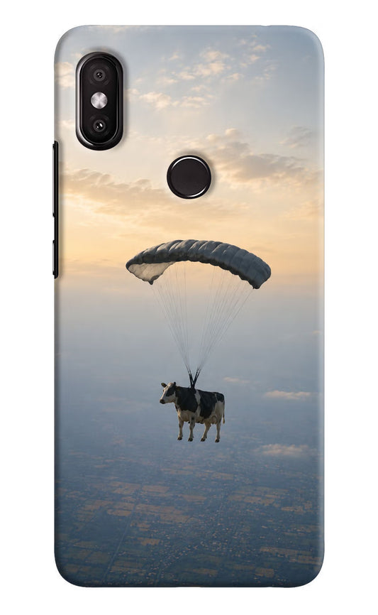 Skydiving Cow Redmi Y2 Hard Case Back Cover by Casekaro