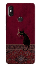 Midnight Cat Redmi Y2 Hard Case Back Cover by Casekaro