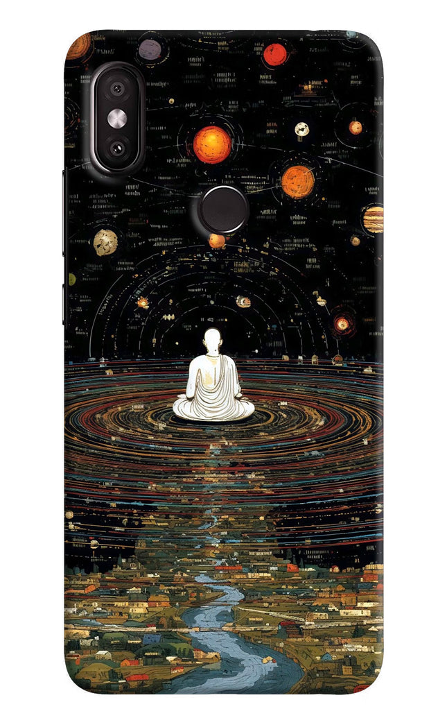 Space Monk Redmi Y2 Hard Case Back Cover by Casekaro