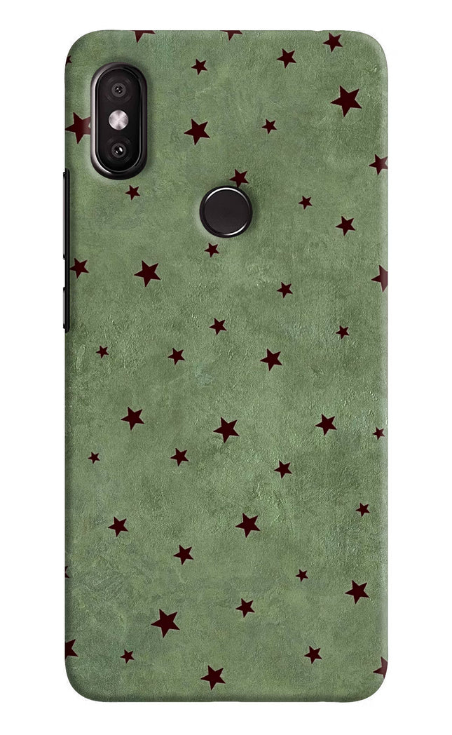 Green Stars Redmi Y2 Hard Case Back Cover by Casekaro
