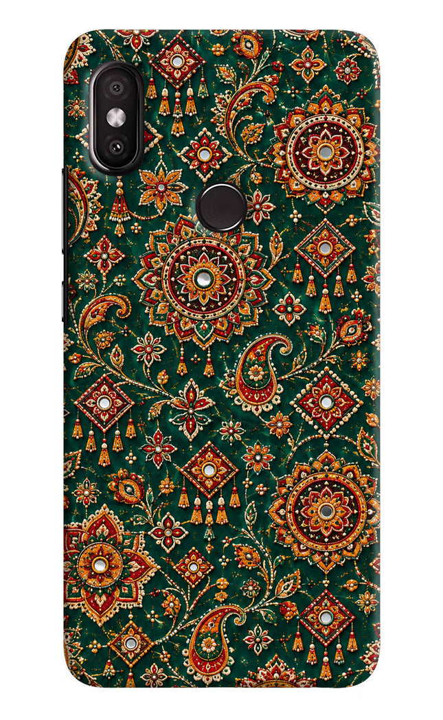 Green Pataka Redmi Y2 Hard Case Back Cover by Casekaro