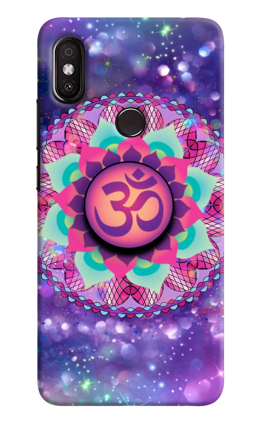 Om Purple Redmi Y2 Pop Case, Hard case