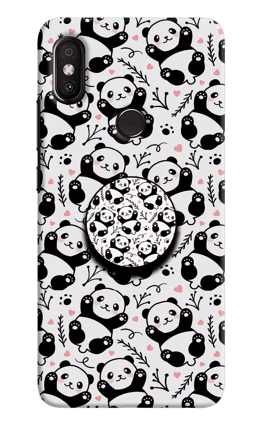 Cute Panda Redmi Y2 Pop Case, Hard case