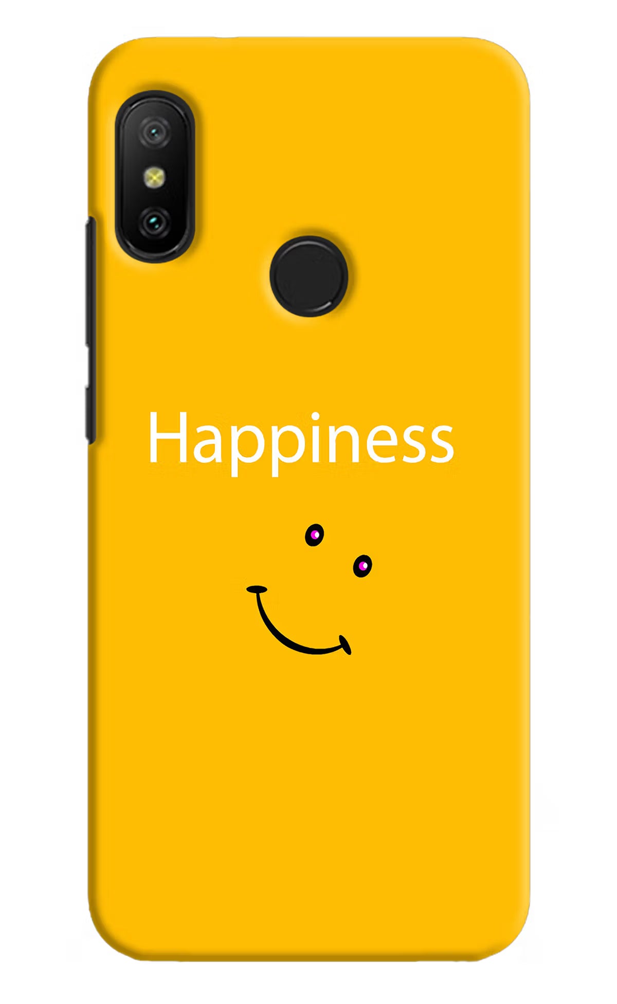 Happiness With Smiley Redmi 6 Pro Hard Case Back Cover by Casekaro