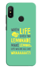 Quote Redmi 6 Pro Hard Case Back Cover by Casekaro